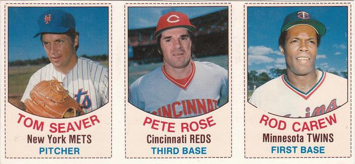 1977 Hostess - Panels #7-9 Tom Seaver / Pete Rose / Rod Carew Front