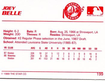 1989 Star #199 Joey Belle Back