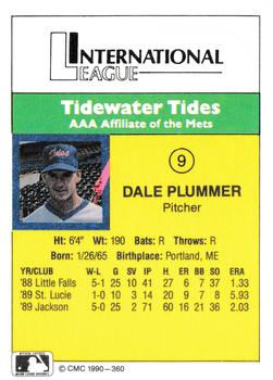 1990 CMC #360 Dale Plummer Back