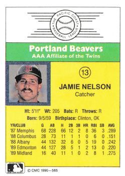1990 CMC #565 Jamie Nelson Back