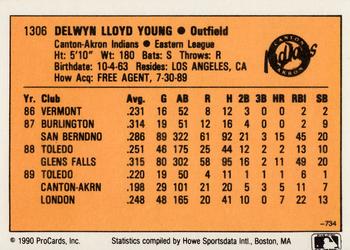 1990 CMC #734 Delwyn Young Back