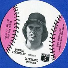 1977 Burger Chef Fun Meal Discs #NNO Dennis Eckersley Front