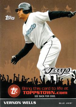 2009 Topps Updates & Highlights - Ticket to ToppsTown Gold #FCTTT55 Vernon Wells Front