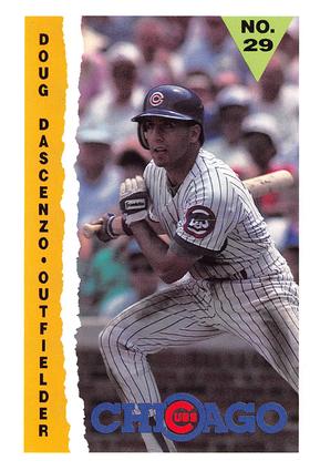 1990 Marathon Chicago Cubs #NNO Doug Dascenzo Front