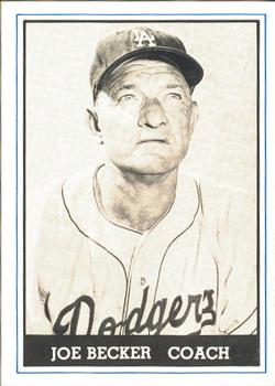 1980 TCMA 1959 Los Angeles Dodgers Black & White #025 Joe Becker Front