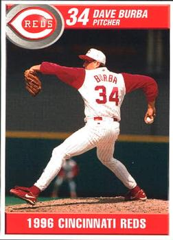 1996 Kahn's Cincinnati Reds #NNO Dave Burba Front