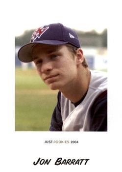 2004 Just Rookies #6 Jon Barratt Front