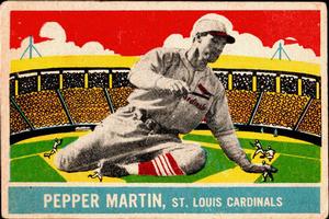 1933 DeLong Gum (R333) #17 Pepper Martin Front