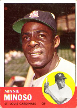 1963 Topps #190 Minnie Minoso Front