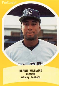 1990 ProCards Eastern League All-Stars #EL45 Bernie Williams Front