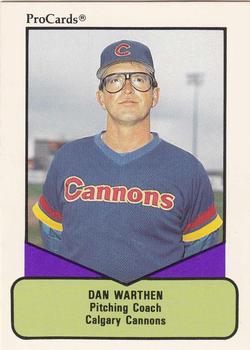 1990 ProCards AAA #130 Dan Warthen Front