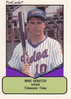 1990 ProCards AAA #281 Mike Debutch Front