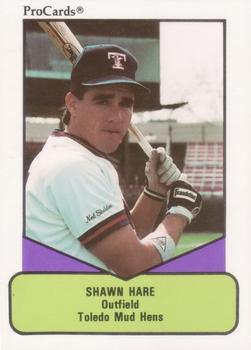 1990 ProCards AAA #392 Shawn Hare Front