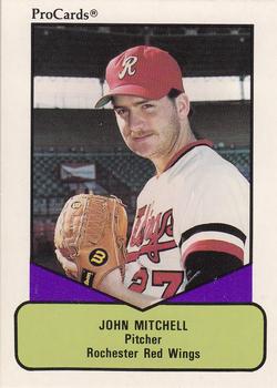1990 ProCards AAA #457 John Mitchell Front