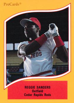 1990 ProCards A and AA #128 Reggie Sanders Front