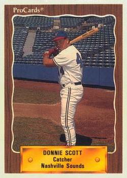 1990 ProCards #237 Donnie Scott Front