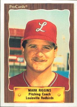 1990 ProCards #420 Mark Riggins Front