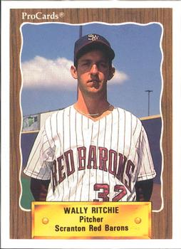 1990 ProCards #598 Wally Ritchie Front