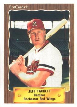 1990 ProCards #706 Jeff Tackett Front