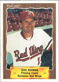 1990 ProCards #721 Dick Bosman Front