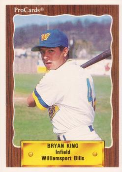 1990 ProCards #1063 Bryan King Front