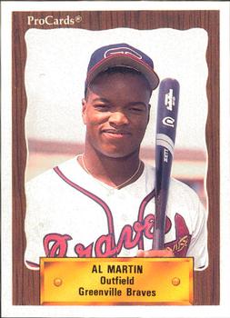 1990 ProCards #1141 Al Martin Front