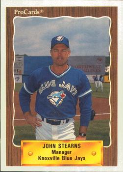 1990 ProCards #1259 John Stearns Front