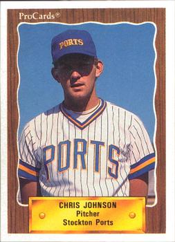 1990 ProCards #2174 Chris Johnson Front
