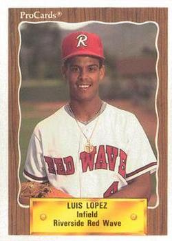 1990 ProCards #2616 Luis Lopez Front