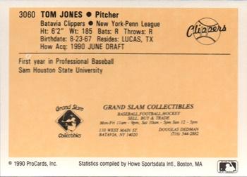 1990 ProCards #3060 Tom Jones Back