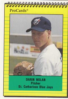 1991 ProCards #3393 Darin Nolan Front