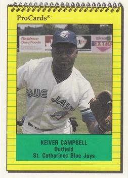 1991 ProCards #3407 Keiver Campbell Front