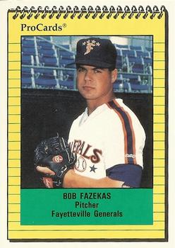 1991 ProCards #1162 Bob Fazekas Front