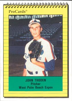 1991 ProCards #1228 John Thoden Front
