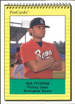 1991 ProCards #1471 Rick Peterson Front