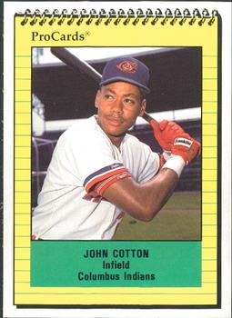 1991 ProCards #1490 John Cotton Front