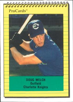 1991 ProCards #1703 Doug Welch Front