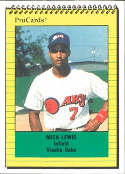 1991 ProCards #1748 Mica Lewis Front