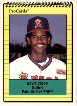 1991 ProCards #2027 Davie Colon Front