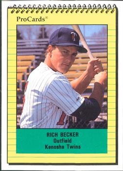 1991 ProCards #2086 Rich Becker Front