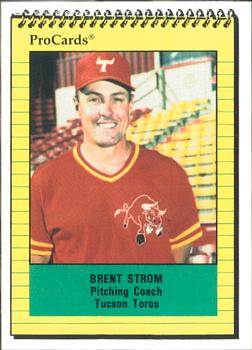 1991 ProCards #2230 Brent Strom Front