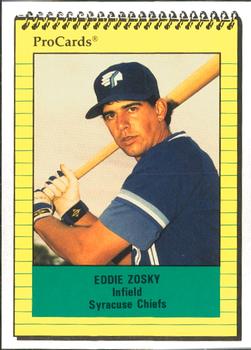 1991 ProCards #2490 Eddie Zosky Front