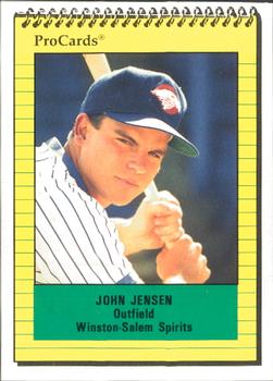 1991 ProCards #2842 John Jensen Front