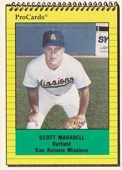 1991 ProCards #2989 Scott Marabell Front