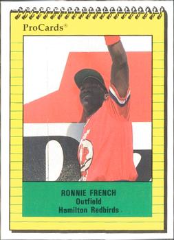 1991 ProCards #4052 Ronnie French Front
