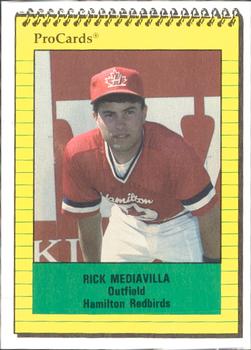 1991 ProCards #4054 Rick Mediavilla Front