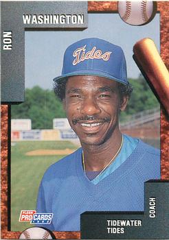 1992 Fleer ProCards #914 Ron Washington Front