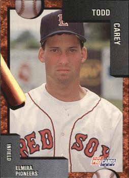 1992 Fleer ProCards #1388 Todd Carey Front