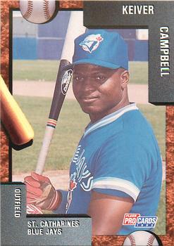 1992 Fleer ProCards #3397 Keiver Campbell Front