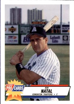 Rob Natal autographed baseball card (Florida Marlins) 1995 Topps #192